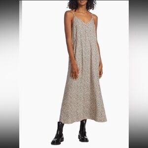 Jenni Kayne Women’s Size XS Leopard Slip Dress Luxury Animal Print V-neck Maxi